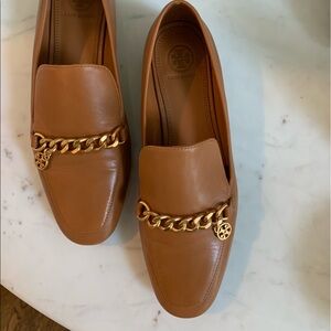 Tory Burch Tan Leather Loafers